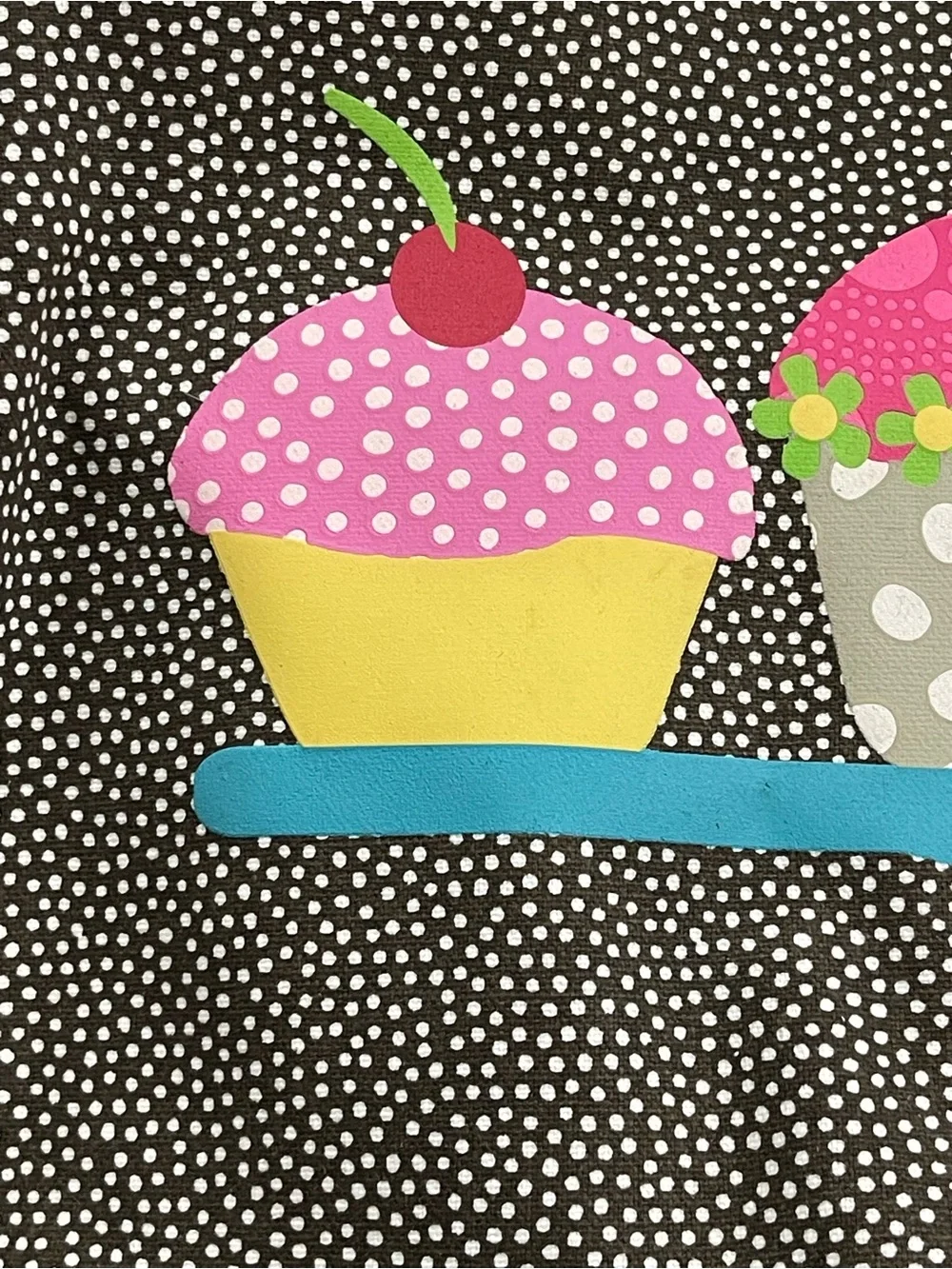 Thirty-one Cupcake Print Canvas Zipper Pouch